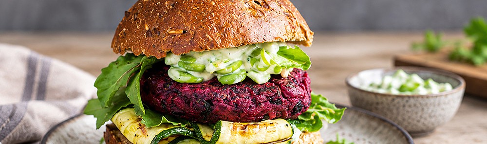Συνταγή για vegan Burger με παντζάρι και φακές