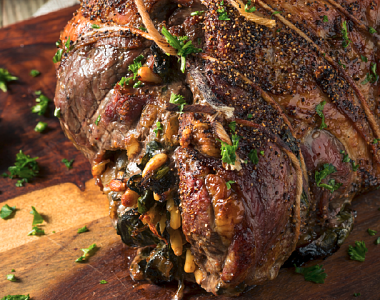 Λαμπριάτης Άνδρου - Συνταγή για γεμιστό κατσίκι image